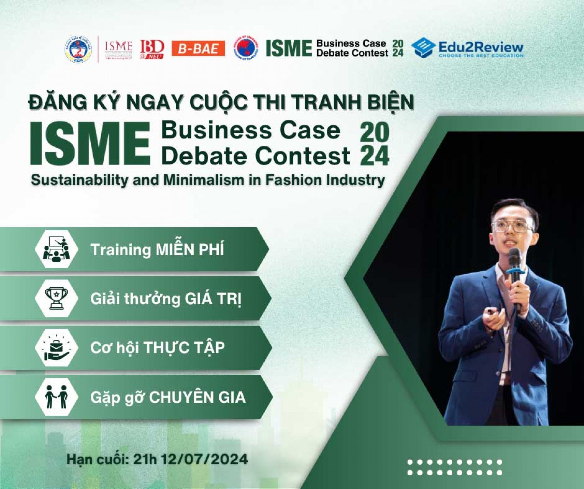 [QUYỀN LỢI CÓ 102 KHI ĐĂNG KÝ ISME BUSINESS CASE DEBATE CONTEST 2024]