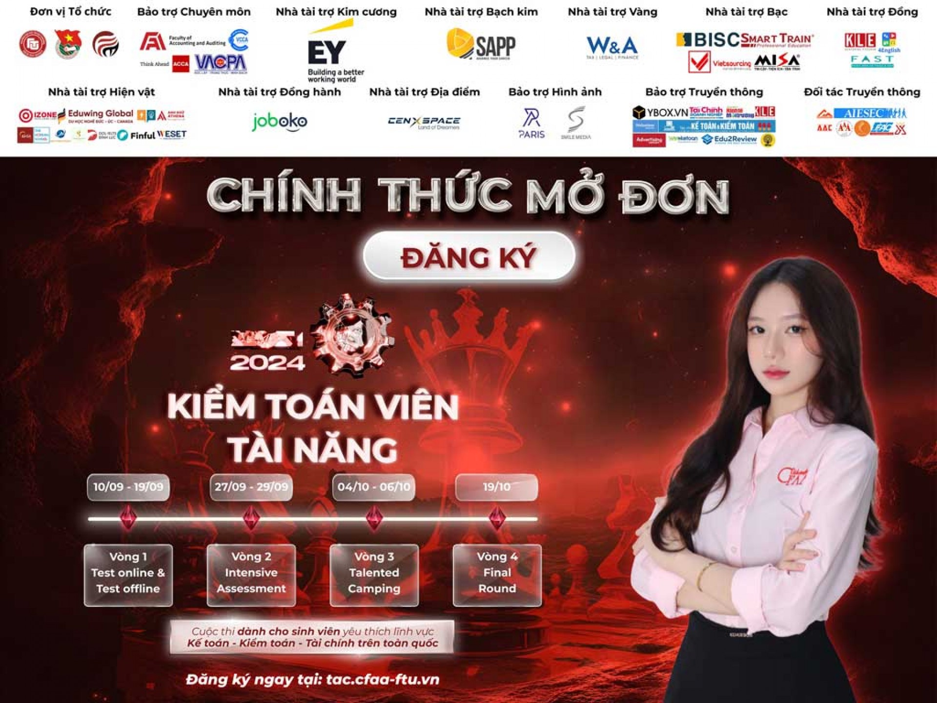 Cuộc Thi Kiểm Toán Viên Tài Năng 2024 Do Câu Lạc Bộ Kế Toán Kiểm Toán Viên Tương Lai